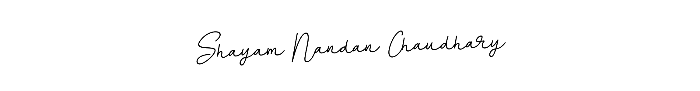 This is the best signature style for the Shayam Nandan Chaudhary name. Also you like these signature font (BallpointsItalic-DORy9). Mix name signature. Shayam Nandan Chaudhary signature style 11 images and pictures png