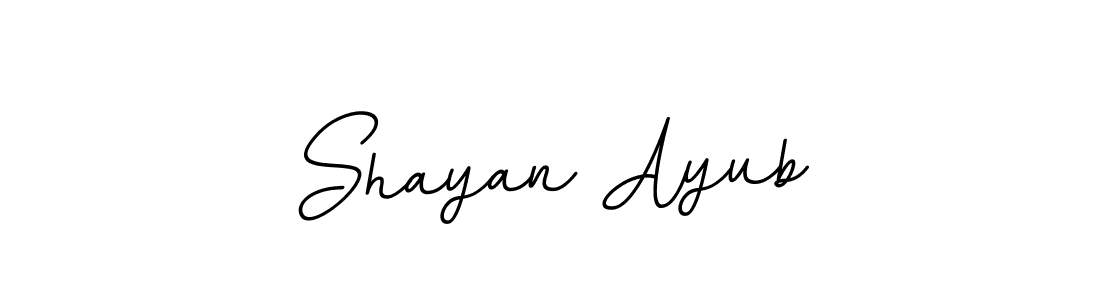 The best way (BallpointsItalic-DORy9) to make a short signature is to pick only two or three words in your name. The name Shayan Ayub include a total of six letters. For converting this name. Shayan Ayub signature style 11 images and pictures png