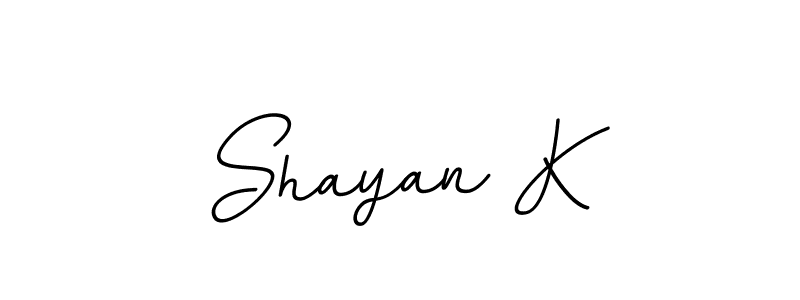 Also we have Shayan K name is the best signature style. Create professional handwritten signature collection using BallpointsItalic-DORy9 autograph style. Shayan K signature style 11 images and pictures png