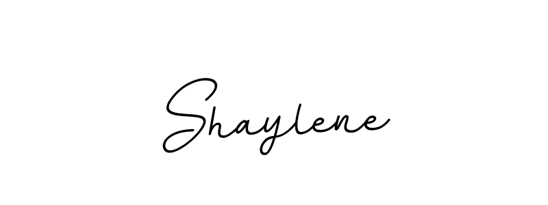 Create a beautiful signature design for name Shaylene. With this signature (BallpointsItalic-DORy9) fonts, you can make a handwritten signature for free. Shaylene signature style 11 images and pictures png