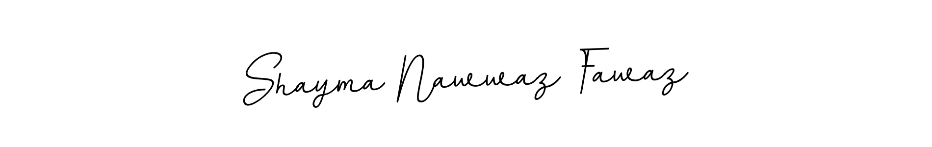 if you are searching for the best signature style for your name Shayma Nawwaz Fawaz. so please give up your signature search. here we have designed multiple signature styles  using BallpointsItalic-DORy9. Shayma Nawwaz Fawaz signature style 11 images and pictures png