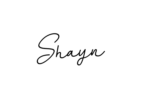 How to make Shayn name signature. Use BallpointsItalic-DORy9 style for creating short signs online. This is the latest handwritten sign. Shayn signature style 11 images and pictures png