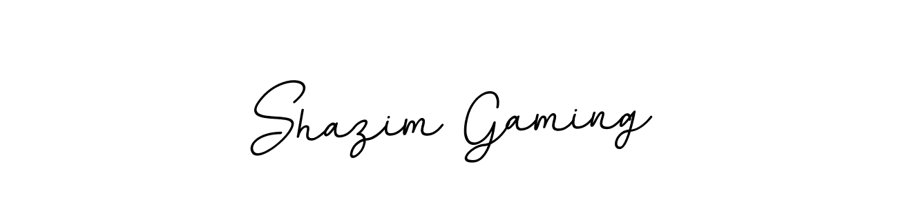 You should practise on your own different ways (BallpointsItalic-DORy9) to write your name (Shazim Gaming) in signature. don't let someone else do it for you. Shazim Gaming signature style 11 images and pictures png