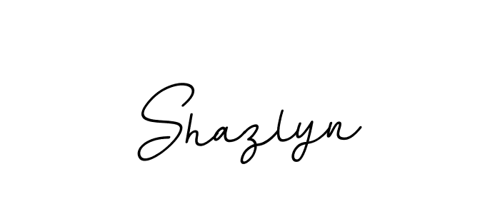 You should practise on your own different ways (BallpointsItalic-DORy9) to write your name (Shazlyn) in signature. don't let someone else do it for you. Shazlyn signature style 11 images and pictures png