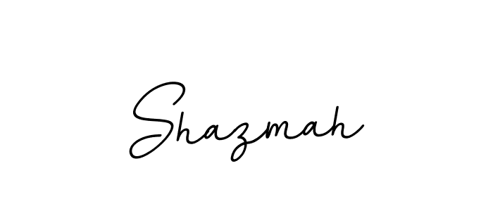 Use a signature maker to create a handwritten signature online. With this signature software, you can design (BallpointsItalic-DORy9) your own signature for name Shazmah. Shazmah signature style 11 images and pictures png