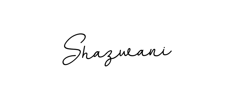 How to make Shazwani name signature. Use BallpointsItalic-DORy9 style for creating short signs online. This is the latest handwritten sign. Shazwani signature style 11 images and pictures png