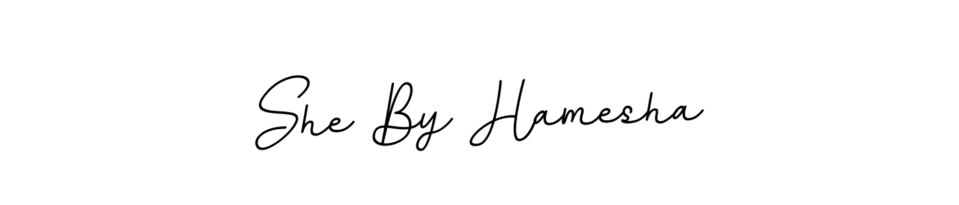 Also You can easily find your signature by using the search form. We will create She By Hamesha name handwritten signature images for you free of cost using BallpointsItalic-DORy9 sign style. She By Hamesha signature style 11 images and pictures png