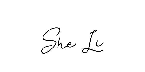 She Li stylish signature style. Best Handwritten Sign (BallpointsItalic-DORy9) for my name. Handwritten Signature Collection Ideas for my name She Li. She Li signature style 11 images and pictures png