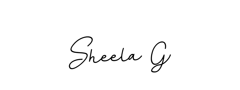 Sheela G stylish signature style. Best Handwritten Sign (BallpointsItalic-DORy9) for my name. Handwritten Signature Collection Ideas for my name Sheela G. Sheela G signature style 11 images and pictures png