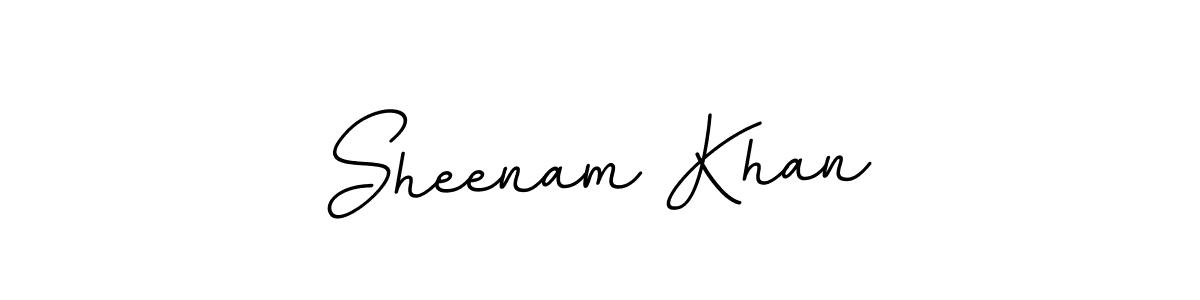 How to make Sheenam Khan name signature. Use BallpointsItalic-DORy9 style for creating short signs online. This is the latest handwritten sign. Sheenam Khan signature style 11 images and pictures png