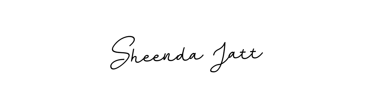 How to make Sheenda Jatt name signature. Use BallpointsItalic-DORy9 style for creating short signs online. This is the latest handwritten sign. Sheenda Jatt signature style 11 images and pictures png
