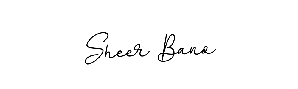 Design your own signature with our free online signature maker. With this signature software, you can create a handwritten (BallpointsItalic-DORy9) signature for name Sheer Bano. Sheer Bano signature style 11 images and pictures png