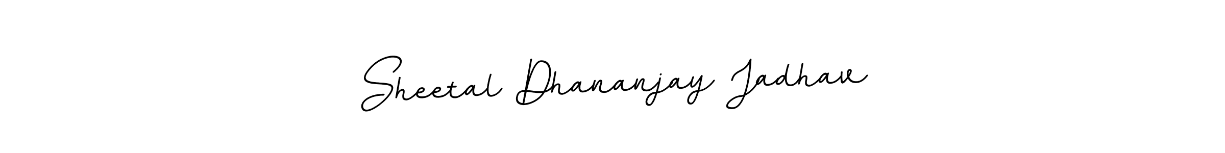 Sheetal Dhananjay Jadhav stylish signature style. Best Handwritten Sign (BallpointsItalic-DORy9) for my name. Handwritten Signature Collection Ideas for my name Sheetal Dhananjay Jadhav. Sheetal Dhananjay Jadhav signature style 11 images and pictures png
