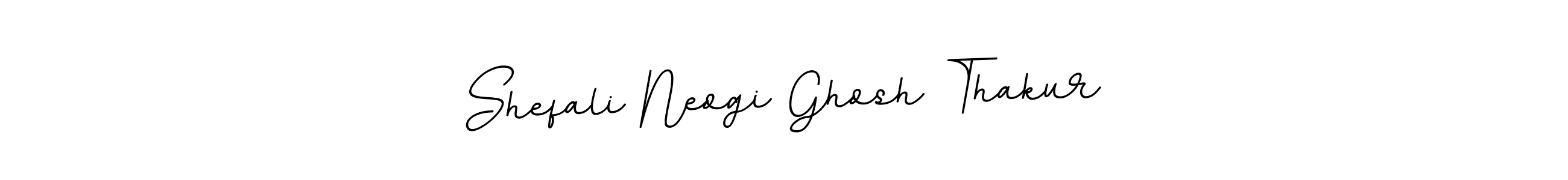 Create a beautiful signature design for name Shefali Neogi Ghosh Thakur. With this signature (BallpointsItalic-DORy9) fonts, you can make a handwritten signature for free. Shefali Neogi Ghosh Thakur signature style 11 images and pictures png