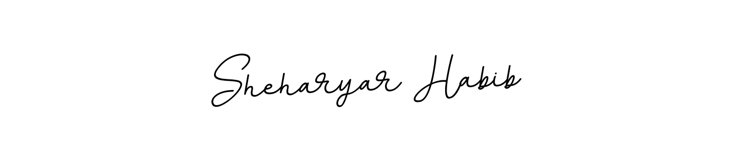 Make a beautiful signature design for name Sheharyar Habib. With this signature (BallpointsItalic-DORy9) style, you can create a handwritten signature for free. Sheharyar Habib signature style 11 images and pictures png