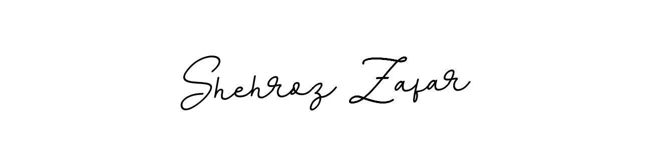 How to make Shehroz Zafar name signature. Use BallpointsItalic-DORy9 style for creating short signs online. This is the latest handwritten sign. Shehroz Zafar signature style 11 images and pictures png