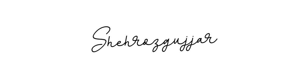 How to make Shehrozgujjar name signature. Use BallpointsItalic-DORy9 style for creating short signs online. This is the latest handwritten sign. Shehrozgujjar signature style 11 images and pictures png