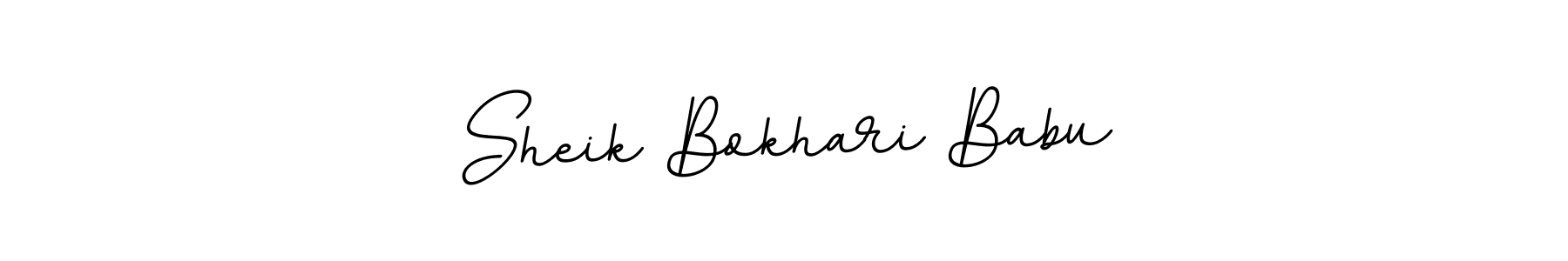Make a beautiful signature design for name Sheik Bokhari Babu. With this signature (BallpointsItalic-DORy9) style, you can create a handwritten signature for free. Sheik Bokhari Babu signature style 11 images and pictures png