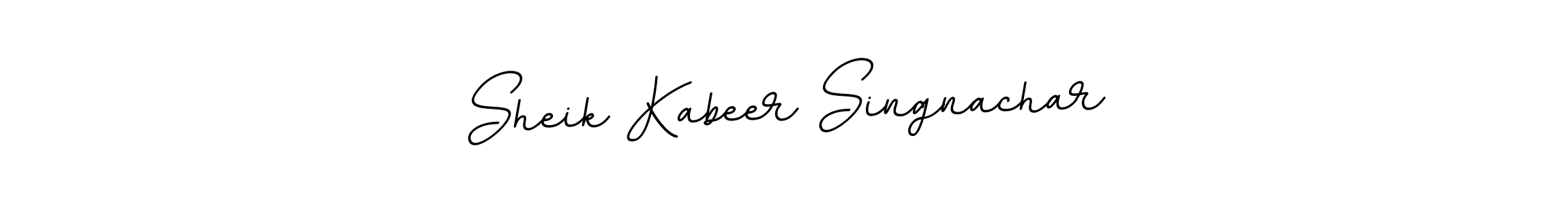 Use a signature maker to create a handwritten signature online. With this signature software, you can design (BallpointsItalic-DORy9) your own signature for name Sheik Kabeer Singnachar. Sheik Kabeer Singnachar signature style 11 images and pictures png