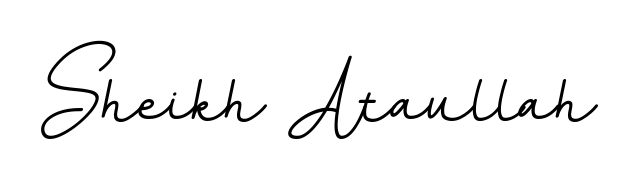 Practice writing Sheikh Ataullah with the flow of BallpointsItalic-DORy9 lettering. A fantastic source of inspiration for developing your personal signature style. Sheikh Ataullah signature style 11 images and pictures png