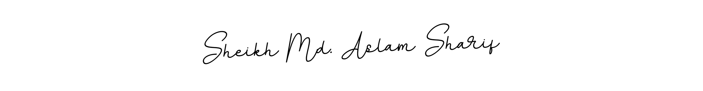 Create a beautiful signature design for name Sheikh Md. Aslam Sharif. With this signature (BallpointsItalic-DORy9) fonts, you can make a handwritten signature for free. Sheikh Md. Aslam Sharif signature style 11 images and pictures png