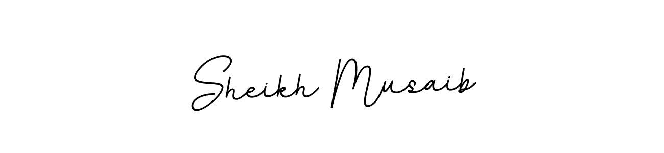 Make a beautiful signature design for name Sheikh Musaib. With this signature (BallpointsItalic-DORy9) style, you can create a handwritten signature for free. Sheikh Musaib signature style 11 images and pictures png