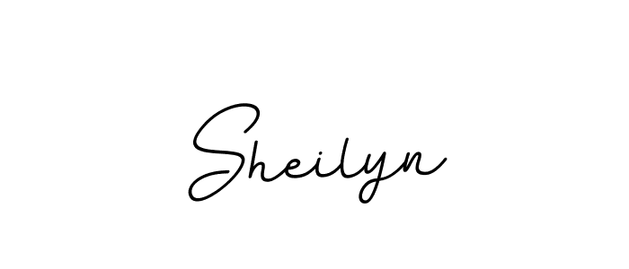 Use a signature maker to create a handwritten signature online. With this signature software, you can design (BallpointsItalic-DORy9) your own signature for name Sheilyn. Sheilyn signature style 11 images and pictures png