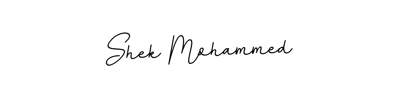 Design your own signature with our free online signature maker. With this signature software, you can create a handwritten (BallpointsItalic-DORy9) signature for name Shek Mohammed. Shek Mohammed signature style 11 images and pictures png