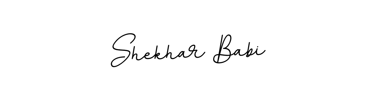 The best way (BallpointsItalic-DORy9) to make a short signature is to pick only two or three words in your name. The name Shekhar Babi include a total of six letters. For converting this name. Shekhar Babi signature style 11 images and pictures png
