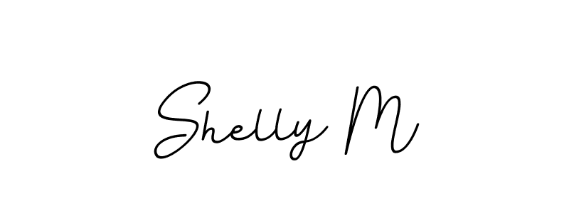 The best way (BallpointsItalic-DORy9) to make a short signature is to pick only two or three words in your name. The name Shelly M include a total of six letters. For converting this name. Shelly M signature style 11 images and pictures png