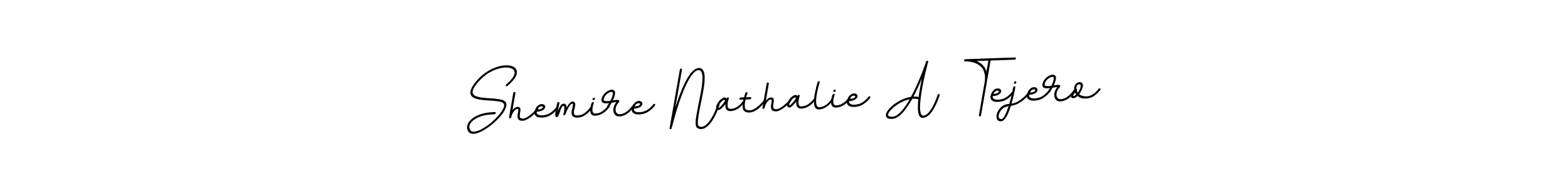 Create a beautiful signature design for name Shemire Nathalie A Tejero. With this signature (BallpointsItalic-DORy9) fonts, you can make a handwritten signature for free. Shemire Nathalie A Tejero signature style 11 images and pictures png