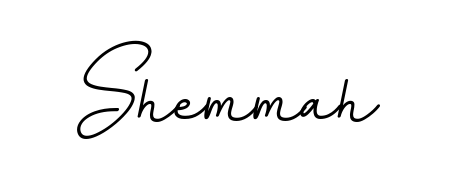 Create a personalized artistic stamp with Shemmah in BallpointsItalic-DORy9 font. Perfect for visual artists, designers, and influencers. Shemmah signature style 11 images and pictures png