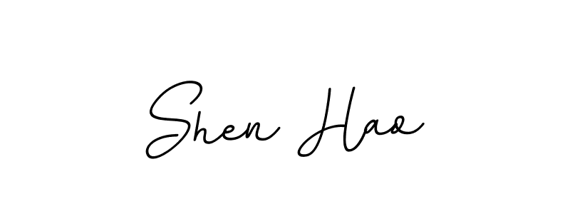 How to make Shen Hao name signature. Use BallpointsItalic-DORy9 style for creating short signs online. This is the latest handwritten sign. Shen Hao signature style 11 images and pictures png