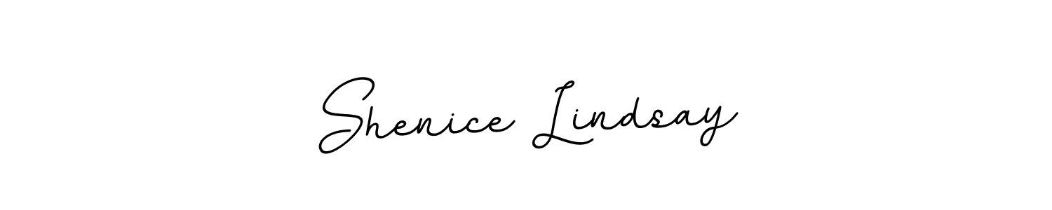 You should practise on your own different ways (BallpointsItalic-DORy9) to write your name (Shenice Lindsay) in signature. don't let someone else do it for you. Shenice Lindsay signature style 11 images and pictures png