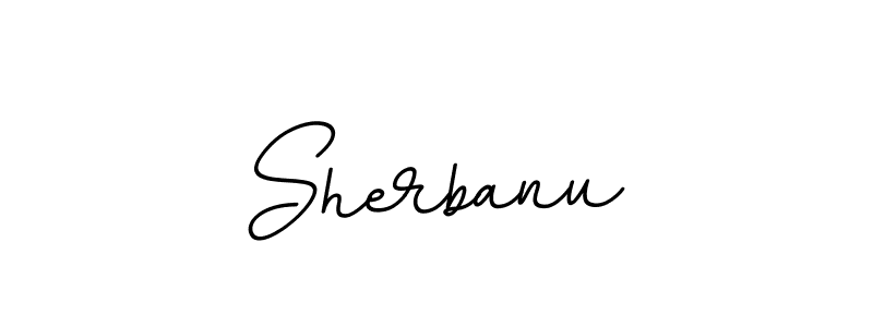 Design your own signature with our free online signature maker. With this signature software, you can create a handwritten (BallpointsItalic-DORy9) signature for name Sherbanu. Sherbanu signature style 11 images and pictures png