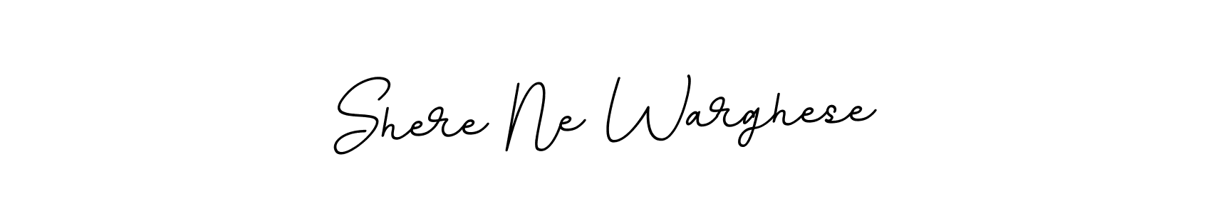 Make a beautiful signature design for name Shere Ne Warghese. With this signature (BallpointsItalic-DORy9) style, you can create a handwritten signature for free. Shere Ne Warghese signature style 11 images and pictures png