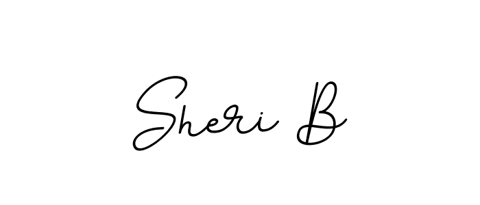 Use a signature maker to create a handwritten signature online. With this signature software, you can design (BallpointsItalic-DORy9) your own signature for name Sheri B. Sheri B signature style 11 images and pictures png