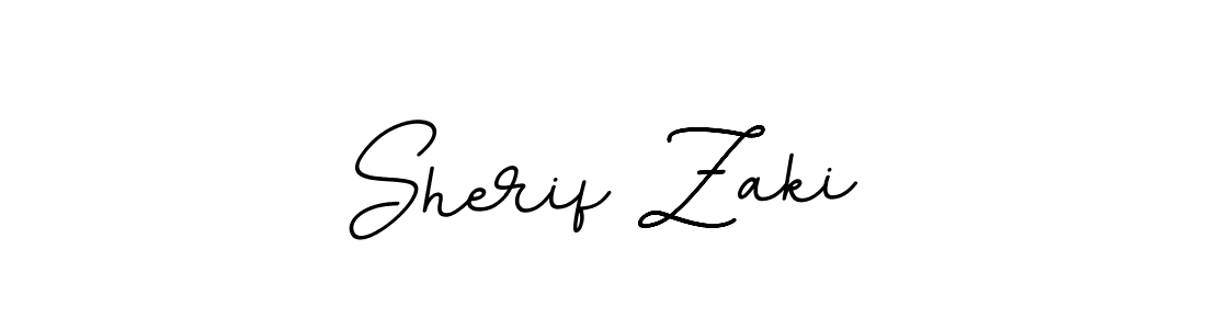 Design your own signature with our free online signature maker. With this signature software, you can create a handwritten (BallpointsItalic-DORy9) signature for name Sherif Zaki. Sherif Zaki signature style 11 images and pictures png