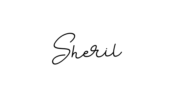 Design your own signature with our free online signature maker. With this signature software, you can create a handwritten (BallpointsItalic-DORy9) signature for name Sheril. Sheril signature style 11 images and pictures png