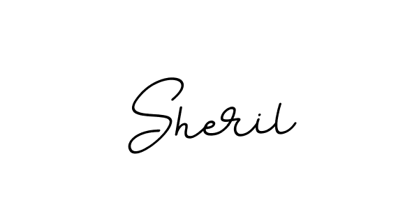 Design your own signature with our free online signature maker. With this signature software, you can create a handwritten (BallpointsItalic-DORy9) signature for name Sheril. Sheril signature style 11 images and pictures png