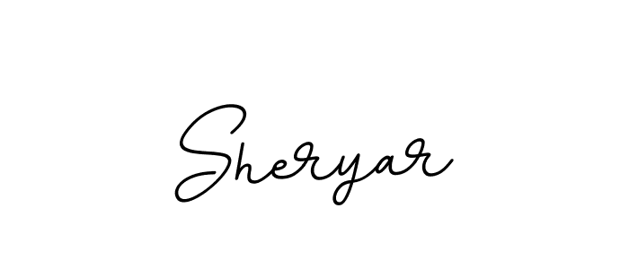 Design your own signature with our free online signature maker. With this signature software, you can create a handwritten (BallpointsItalic-DORy9) signature for name Sheryar. Sheryar signature style 11 images and pictures png