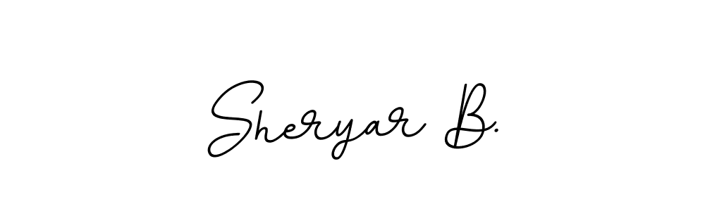 You can use this online signature creator to create a handwritten signature for the name Sheryar B.. This is the best online autograph maker. Sheryar B. signature style 11 images and pictures png
