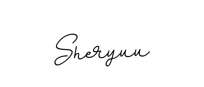 Make a beautiful signature design for name Sheryuu. With this signature (BallpointsItalic-DORy9) style, you can create a handwritten signature for free. Sheryuu signature style 11 images and pictures png