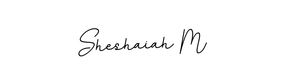 Design your own signature with our free online signature maker. With this signature software, you can create a handwritten (BallpointsItalic-DORy9) signature for name Sheshaiah M. Sheshaiah M signature style 11 images and pictures png