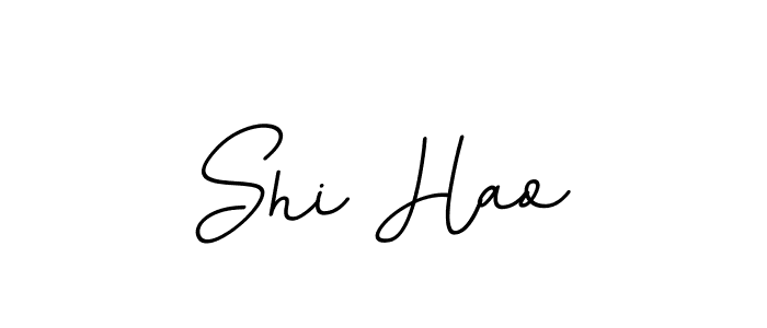 Create a beautiful signature design for name Shi Hao. With this signature (BallpointsItalic-DORy9) fonts, you can make a handwritten signature for free. Shi Hao signature style 11 images and pictures png