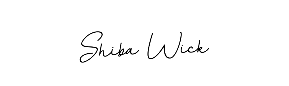 Use a signature maker to create a handwritten signature online. With this signature software, you can design (BallpointsItalic-DORy9) your own signature for name Shiba Wick. Shiba Wick signature style 11 images and pictures png