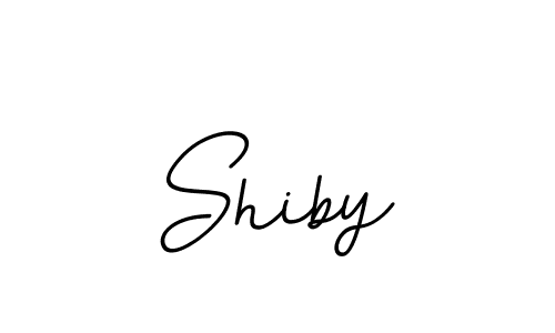 Design your own signature with our free online signature maker. With this signature software, you can create a handwritten (BallpointsItalic-DORy9) signature for name Shiby. Shiby signature style 11 images and pictures png