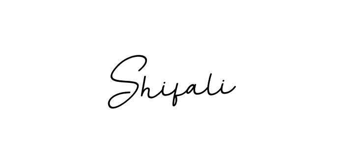 Create a beautiful signature design for name Shifali. With this signature (BallpointsItalic-DORy9) fonts, you can make a handwritten signature for free. Shifali signature style 11 images and pictures png