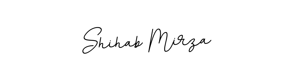 Use a signature maker to create a handwritten signature online. With this signature software, you can design (BallpointsItalic-DORy9) your own signature for name Shihab Mirza. Shihab Mirza signature style 11 images and pictures png