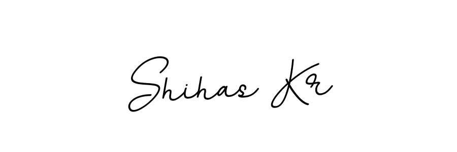 Use a signature maker to create a handwritten signature online. With this signature software, you can design (BallpointsItalic-DORy9) your own signature for name Shihas Kr. Shihas Kr signature style 11 images and pictures png